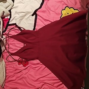 Red homecoming dress